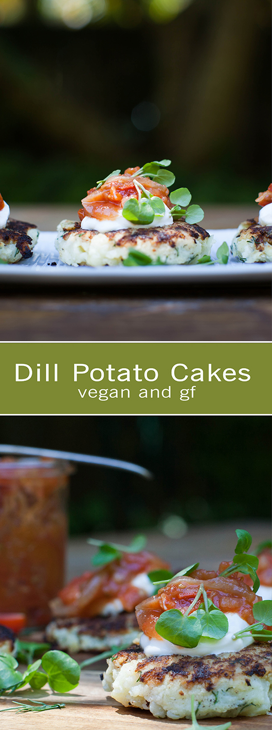 Dill Potato Cakes -Vegan & GF