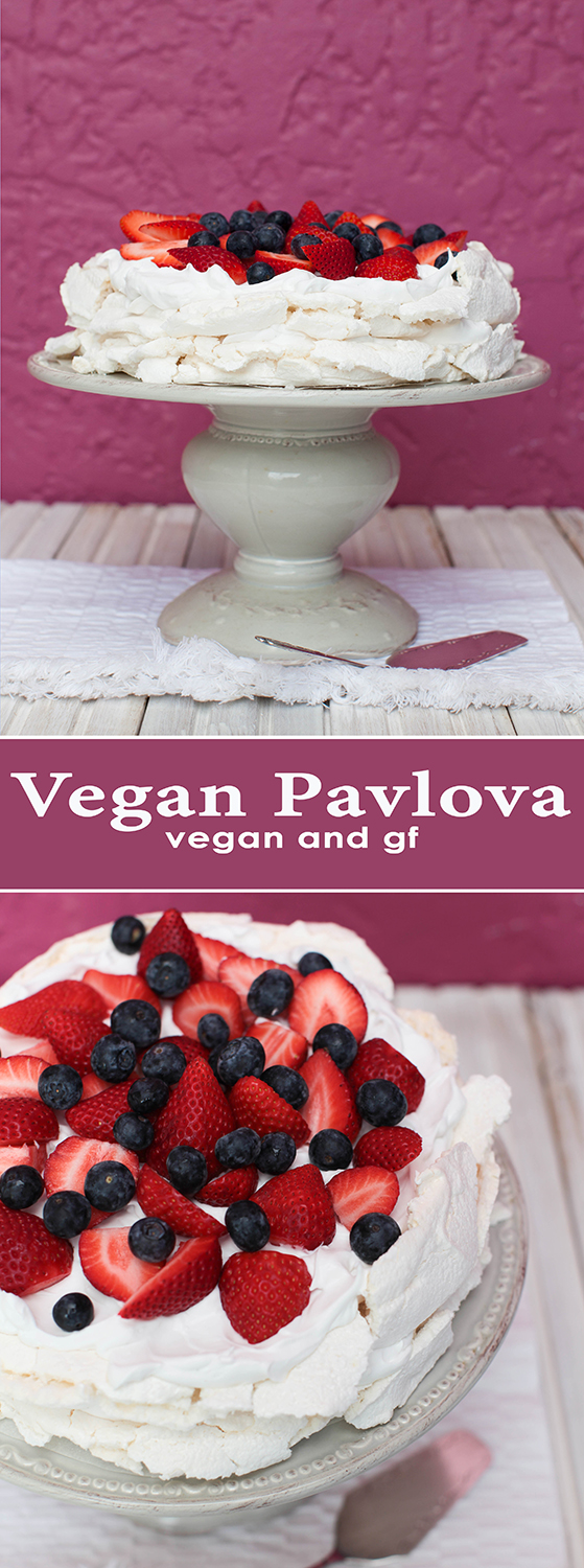 Vegan Pavlova - vegan & gf