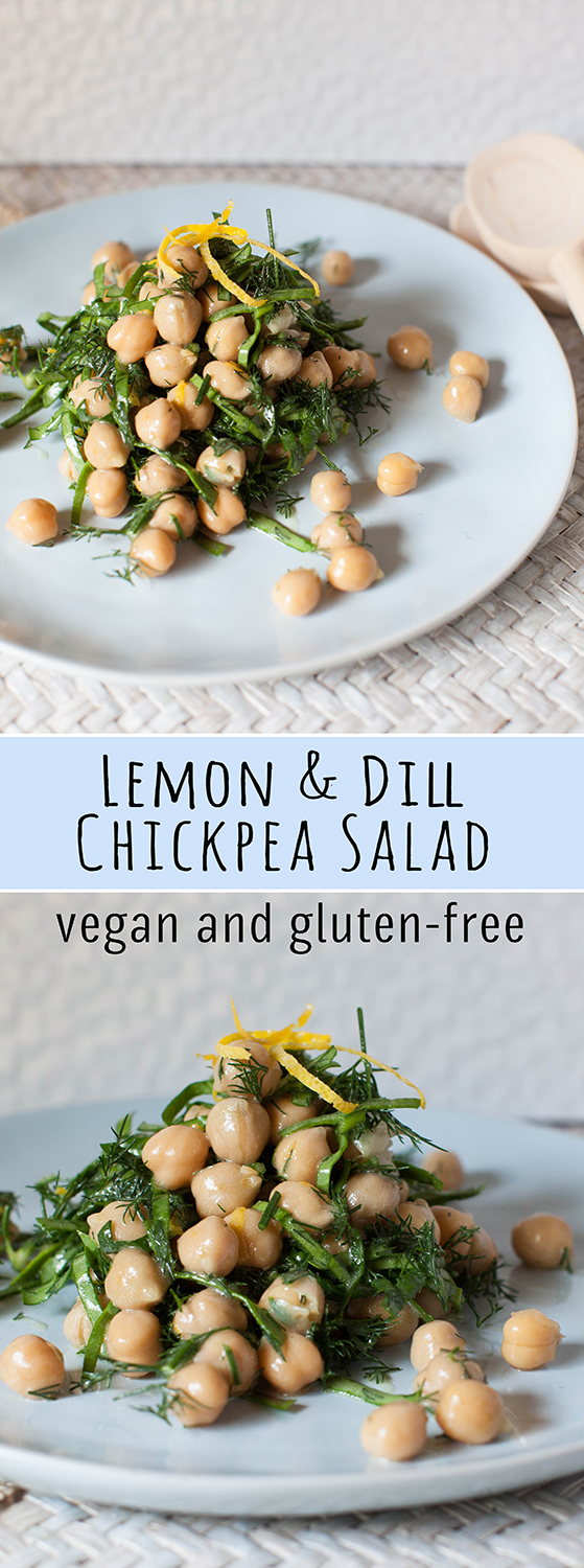 Lemon & Dill Chickpea Salad - Vegan & Gluten Free