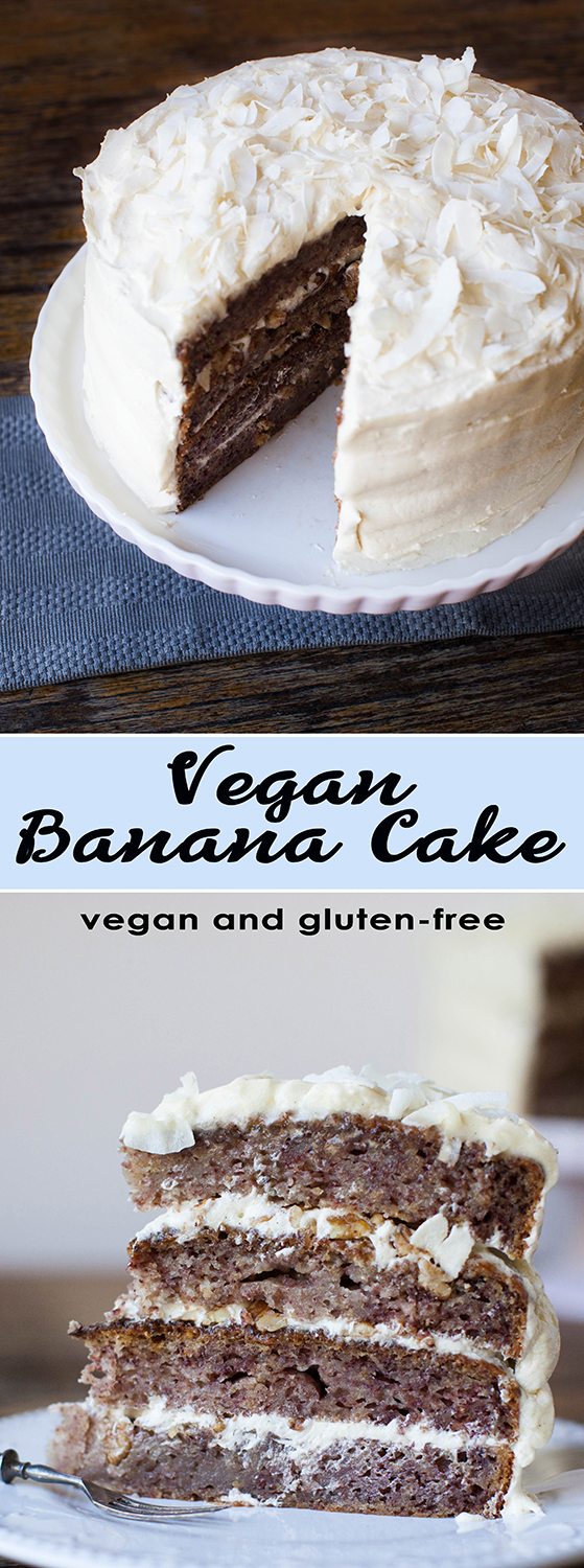 Vegan & Gluten Free Banana Cake