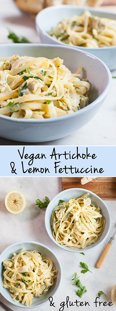 Vegan Artichoke & Lemon Fettuccine