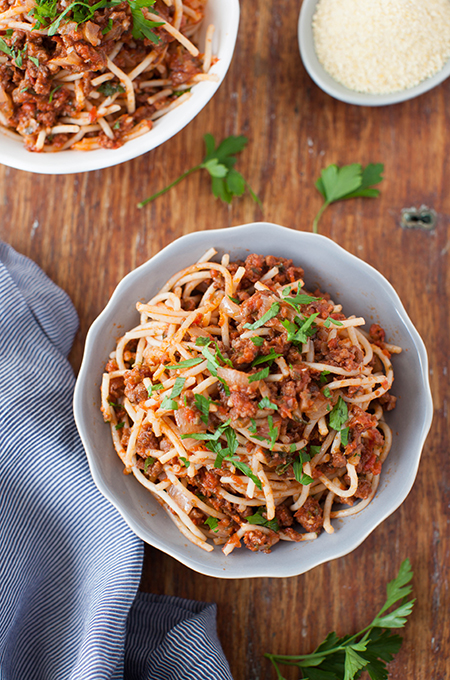 vegan spaghetti bolognese 