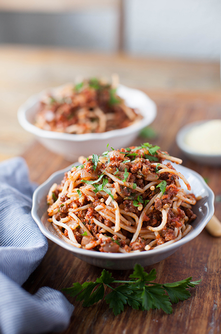 vegan spaghetti bolognese 