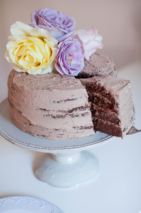 Naked Chocolate Cake 